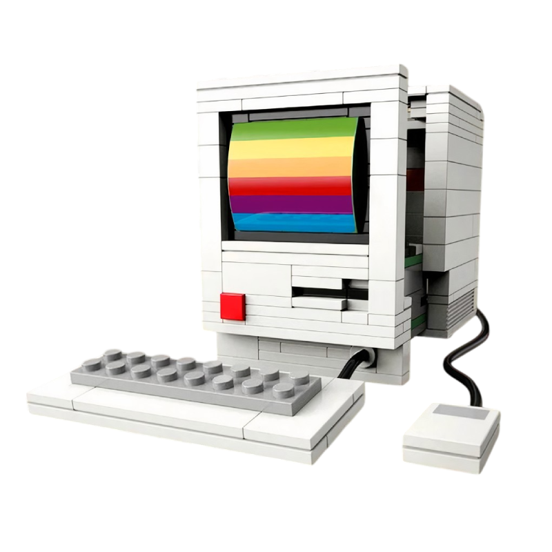 Mini Retro Electronic Brick Set